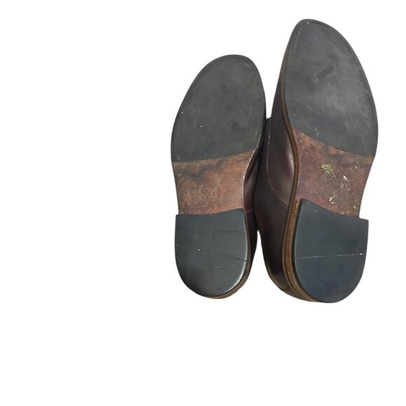 Cole Haan Brown Leather Lace Up Loafers Men’s 11M Blue Laces Vintage Classic - Picture 4 of 9